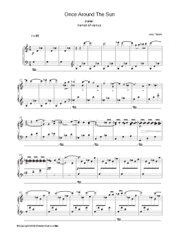 page one of June (from Once Around The Sun) (Piano Solo)