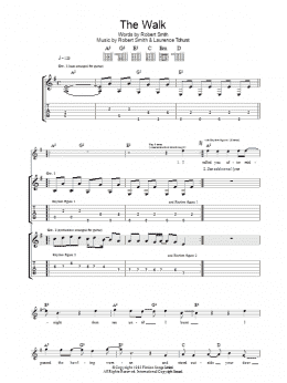 page one of The Walk (Guitar Tab)
