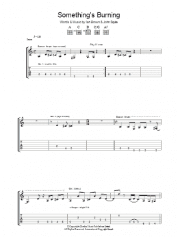 page one of Something's Burning (Guitar Tab)
