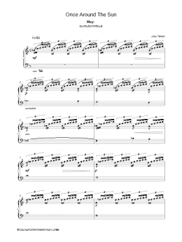 page one of May (from Once Around The Sun) (Piano Solo)