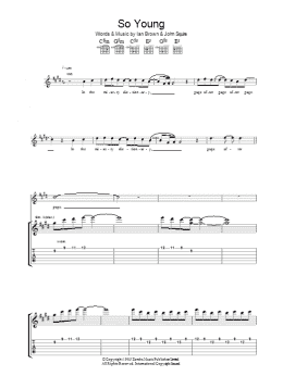 page one of So Young (Guitar Tab)