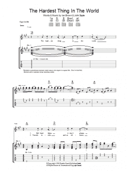 page one of The Hardest Thing In The World (Guitar Tab)