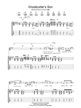 page one of Woodcutter's Son (Guitar Tab)