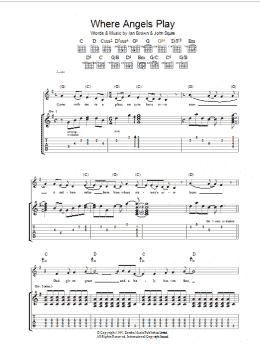 page one of Where Angels Play (Guitar Tab)