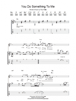 page one of You Do Something To Me (Guitar Tab)