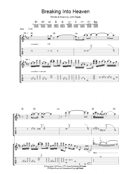 page one of Breaking Into Heaven (Guitar Tab)