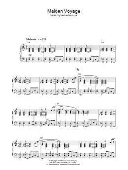 page one of Maiden Voyage (Piano Solo)