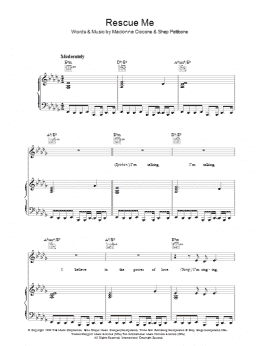 page one of Rescue Me (Piano, Vocal & Guitar Chords)
