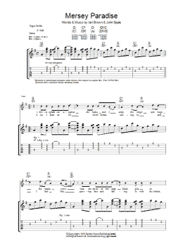 page one of Mersey Paradise (Guitar Tab)