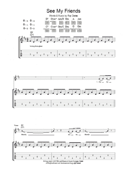 page one of See My Friends (Guitar Tab)