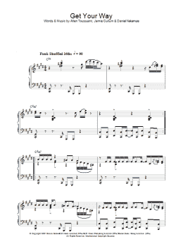 page one of Get Your Way (Piano Solo)