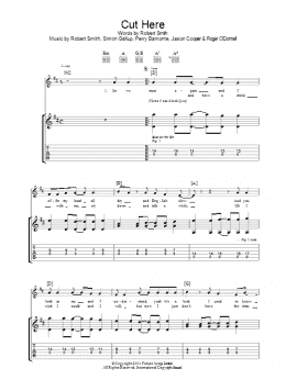 page one of Cut Here (Guitar Tab)