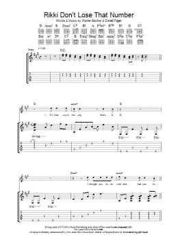 page one of Rikki Don't Lose That Number (Guitar Tab)