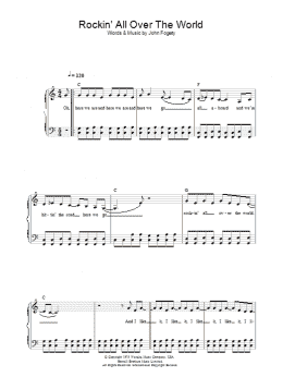 page one of Rockin' All Over The World (Beginner Piano (Abridged))