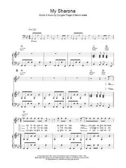 page one of My Sharona (Piano, Vocal & Guitar Chords)