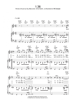 page one of 1.36 (Piano, Vocal & Guitar Chords)