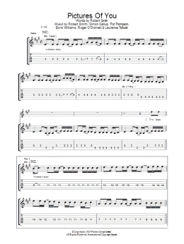 page one of Pictures Of You (Guitar Tab)