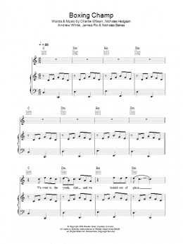 page one of Boxing Champ (Piano, Vocal & Guitar Chords)