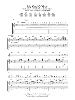 page one of My Kind Of Guy (Guitar Tab)