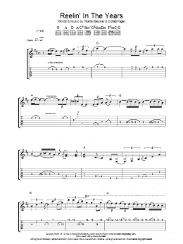 page one of Reelin' In The Years (Guitar Tab)