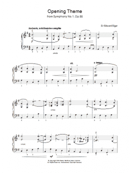 page one of Opening Theme from Symphony No.1, Op.55 (Piano, Vocal & Guitar Chords)