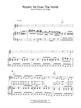 page one of Rockin' All Over The World (Piano, Vocal & Guitar Chords)