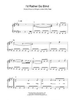 page one of I'd Rather Go Blind (Piano, Vocal & Guitar Chords)