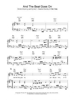 page one of And The Beat Goes On (Piano, Vocal & Guitar Chords)