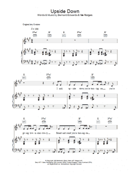page one of Upside Down (Piano, Vocal & Guitar Chords)