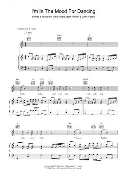 page one of I'm In The Mood For Dancing (Piano, Vocal & Guitar Chords)