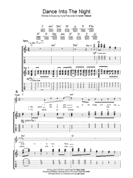 page one of Dance Into The Night (Guitar Tab)