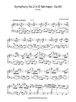 page one of Symphony No.2 In E Flat Major, Op.63 (finale) (Piano Solo)