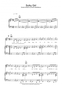 page one of Sulky Girl (Piano, Vocal & Guitar Chords)