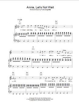 page one of Annie, Let's Not Wait (Piano, Vocal & Guitar Chords)