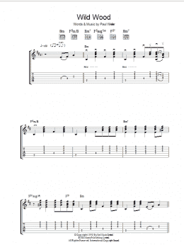 page one of Wild Wood (Guitar Tab)