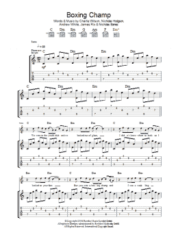 page one of Boxing Champ (Guitar Tab)