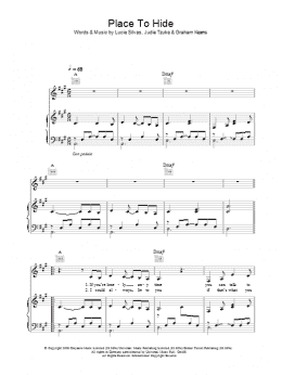 page one of Place To Hide (Piano, Vocal & Guitar Chords)