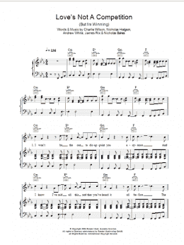 page one of Love's Not A Competition (But I'm Winning) (Piano, Vocal & Guitar Chords)
