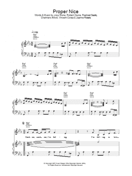 page one of Proper Nice (Piano, Vocal & Guitar Chords)