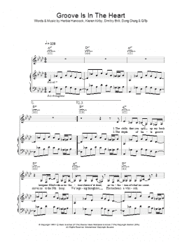 page one of Groove Is In The Heart (Piano, Vocal & Guitar Chords)