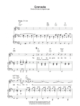 page one of Granada (Piano, Vocal & Guitar Chords)