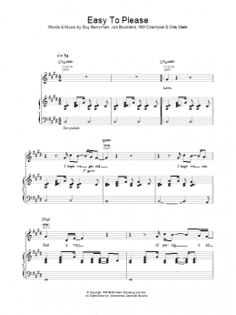 page one of Easy To Please (Piano, Vocal & Guitar Chords)