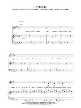 page one of Umbrella (Piano, Vocal & Guitar Chords)