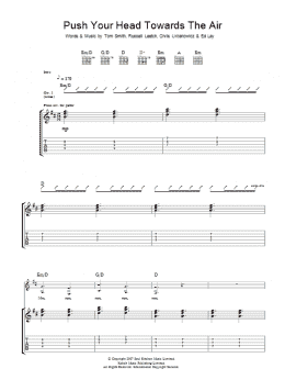 page one of Push Your Head Towards The Air (Guitar Tab)