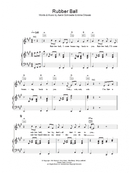 page one of Rubber Ball (Piano, Vocal & Guitar Chords)