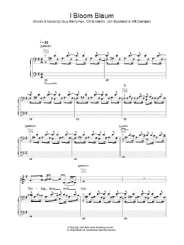 page one of I Bloom Blaum (Piano, Vocal & Guitar Chords)