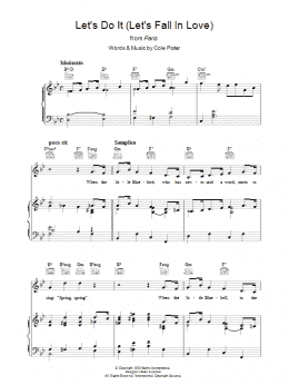 page one of Let's Do It (Let's Fall In Love) (Piano, Vocal & Guitar Chords)