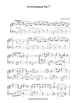 page one of Humoresque (Piano Solo)