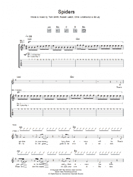 Spiders Sheet Music | System Of A Down | Guitar Tab (Single Guitar)