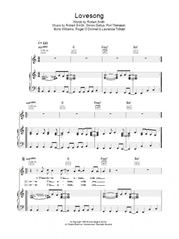 page one of Lovesong (Piano, Vocal & Guitar Chords)